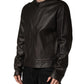Black LambskinLeather Full Zip Biker Jacket