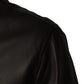 Black LambskinLeather Full Zip Biker Jacket