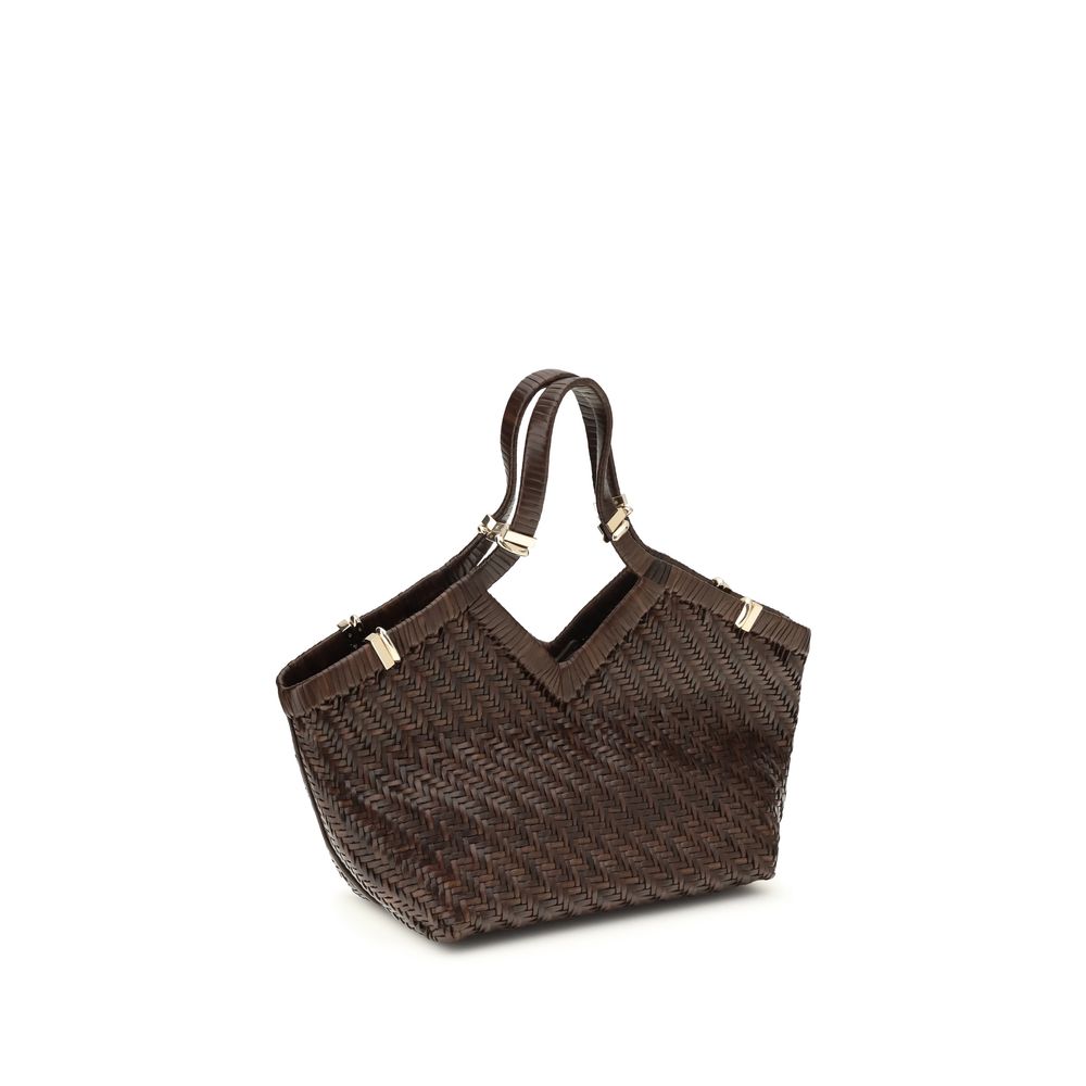 Brown Buffalo Leather Handbag
