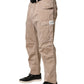 Beige Straight Cargo Chino Trouser Pants