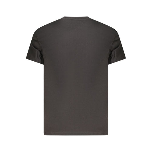 Black Cotton Mens T-Shirt