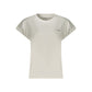 White Cotton Women T-Shirt
