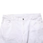 White Straight Mid Waist Denim Trouser Jeans