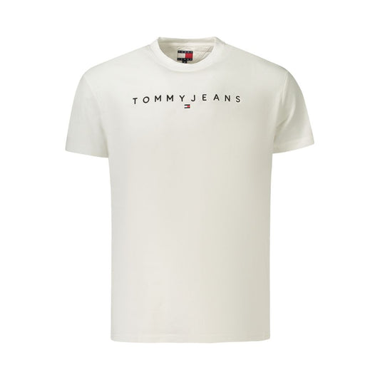 White Cotton Men T-Shirt