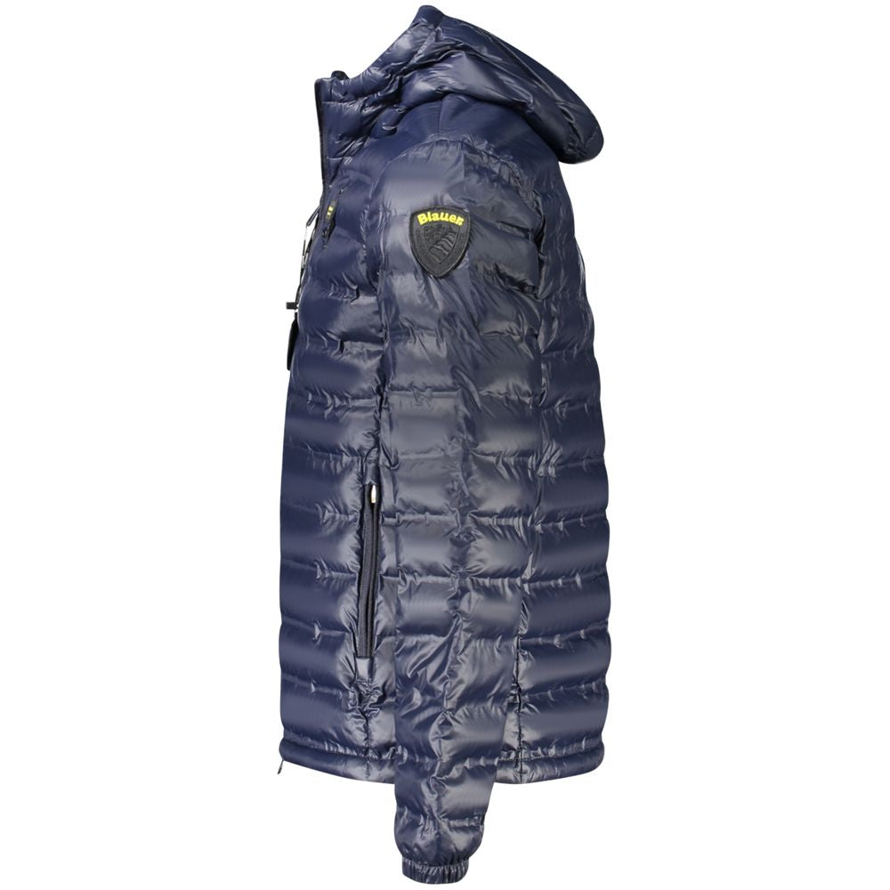 Blu Poliammide Men Jacket