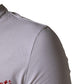 White Logo Embroidery Cotton Men Crew Neck T-shirt
