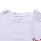 White Logo Embroidery Cotton Men Crew Neck T-shirt