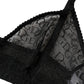 Black Logo Mania Sheer Soft Cup Bra Underwear