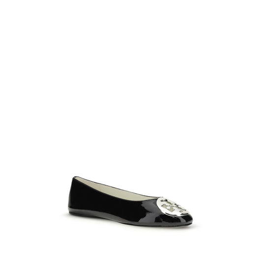 Black Calf Leather Bos Taurus Ballet Flats
