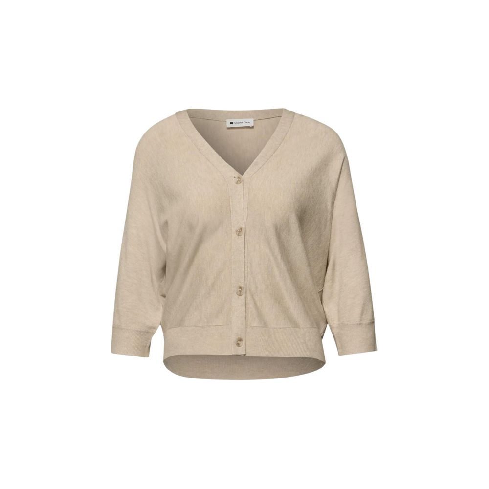 Beige Viscose Cardigan