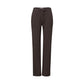 Brown Viscose Casual Pants