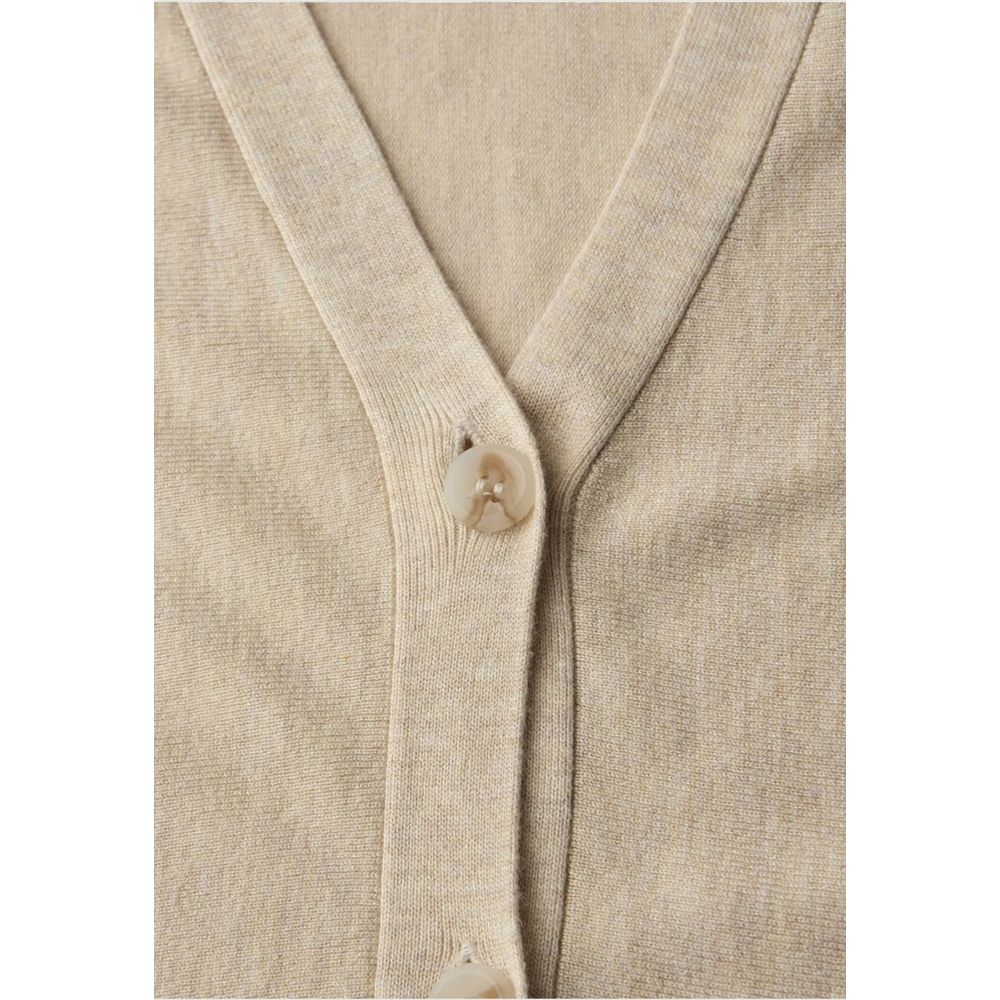 Beige Viscose Cardigan