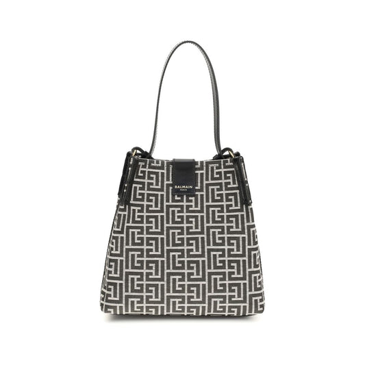 Black Cotton Shoulder Bag