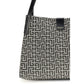Black Cotton Shoulder Bag