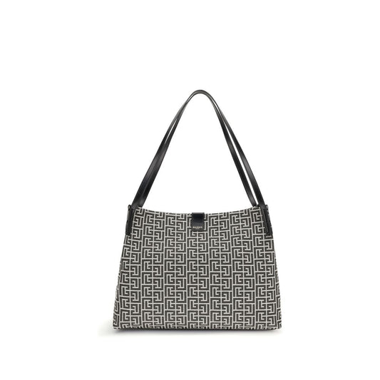 Black Cotton Shoulder Bag