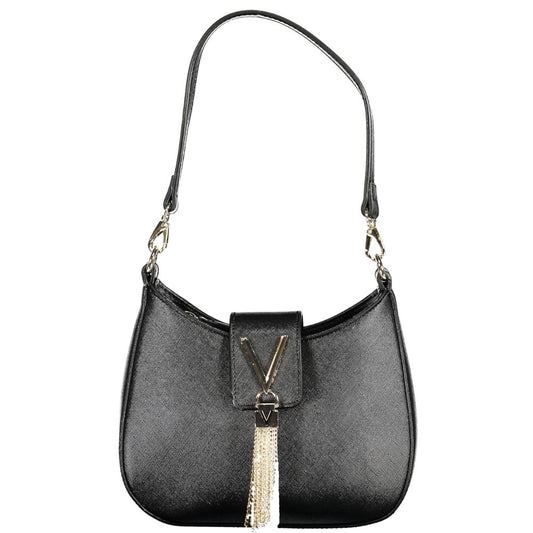 Black Polyethylene Women Handbag