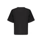 Black Cotton Women T-Shirt