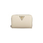 Beige Polyurethane Women Wallet