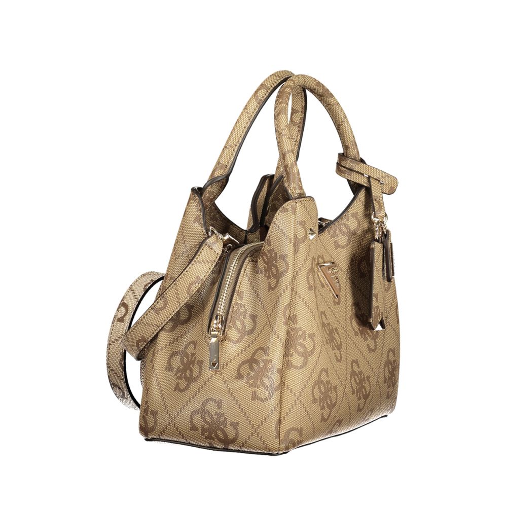 Beige Poliuretano Women Handbag