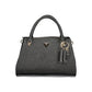 Black Polyurethane Women Handbag