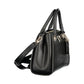 Black Polyurethane Women Handbag