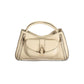 Beige Polyurethane Women Handbag