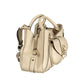 Beige Polyurethane Women Handbag
