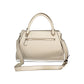 Beige Polyurethane Women Handbag