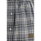 Gray Cotton Mini Skirt