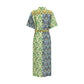 Multicolor Linen Casual Dress