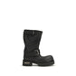 Black Calf Leather Bos Taurus Lace-Up Boots