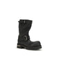 Black Calf Leather Bos Taurus Lace-Up Boots