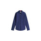 Blue Cotton Dress Shirt