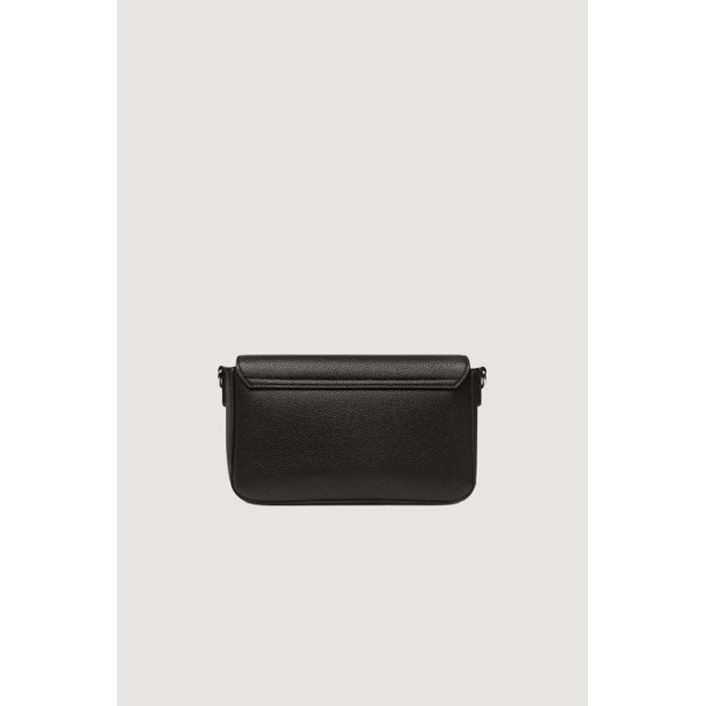 Black Artificial Leather Handbag