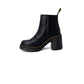 Black Leather High Heel Pumps