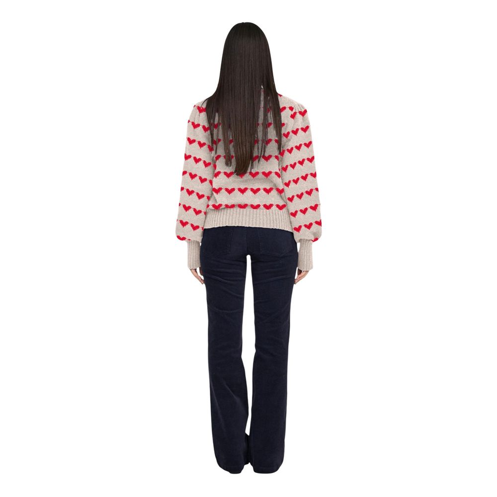Beige Polyester Sweatshirt