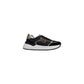 Black Leather Low Top Sneakers