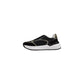 Black Leather Low Top Sneakers