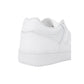White Leather Athletic Sneakers
