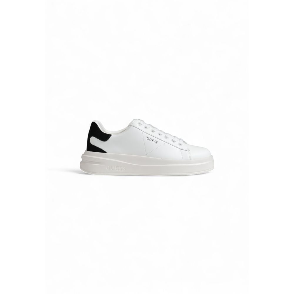 Black And White Polyethylene Low Top Sneakers