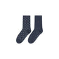 Blue Cotton Socks