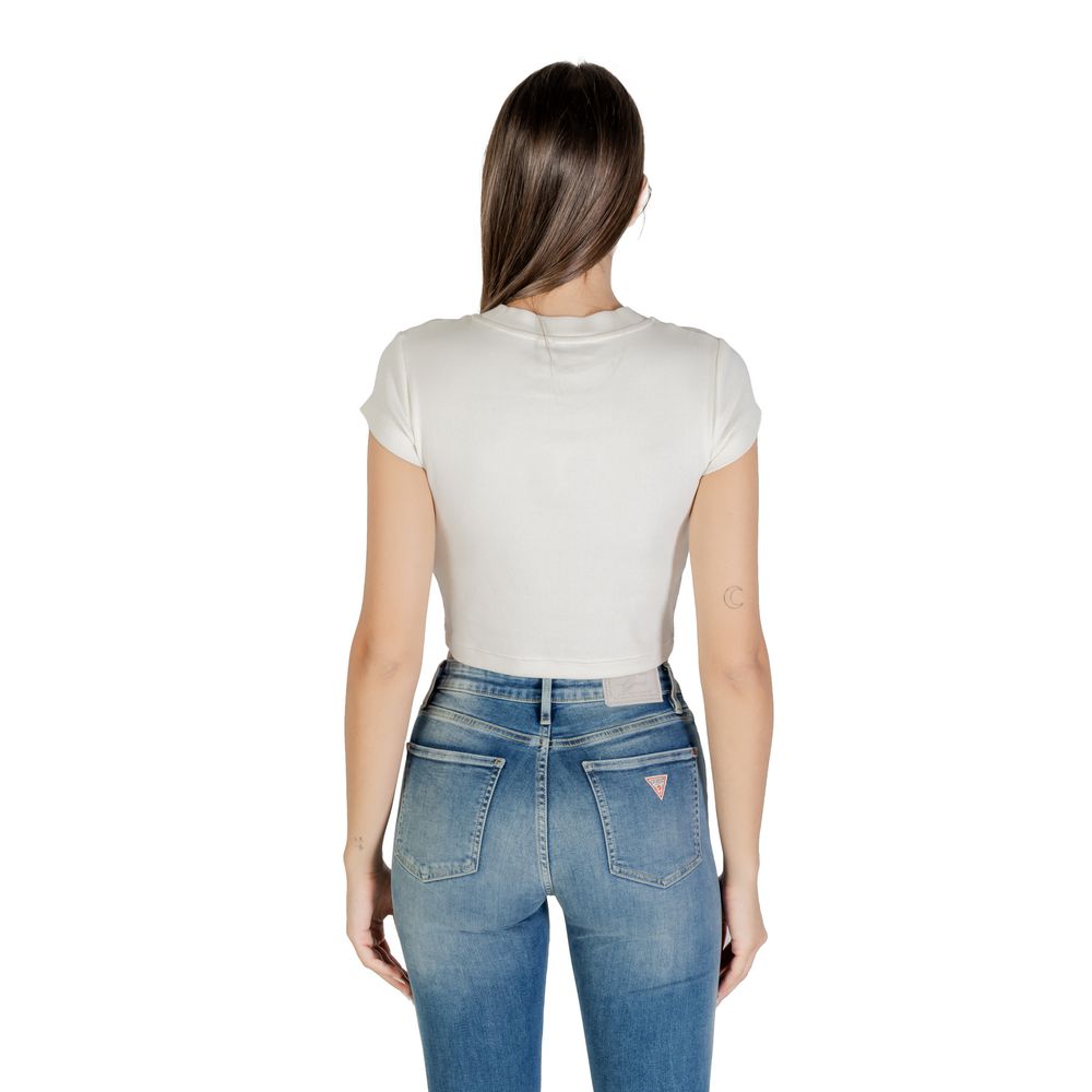 Cream Cotton T-Shirt