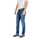 Blue Recycled Cotton Skinny Jeans