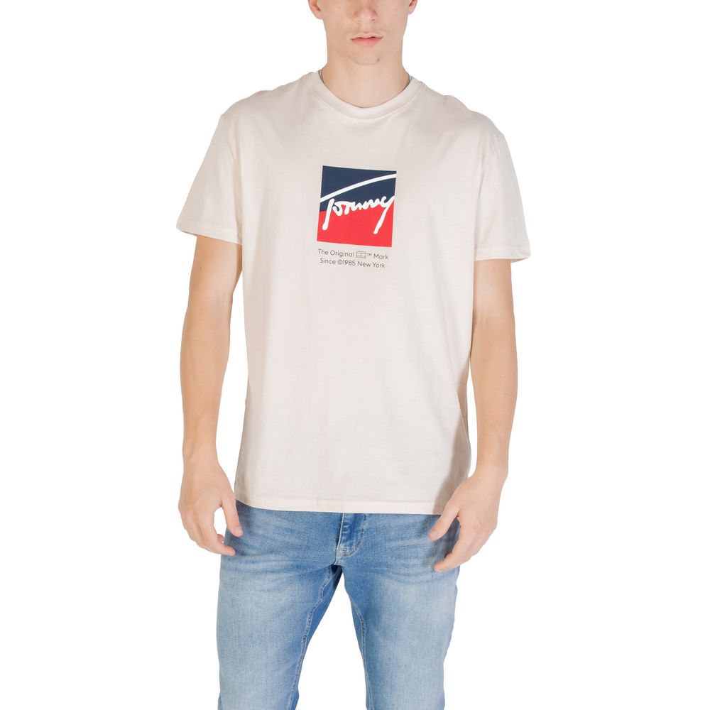 Beige Recycled Cotton T-Shirt