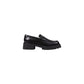 Black Leather High Heel Pumps