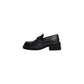 Black Leather High Heel Pumps