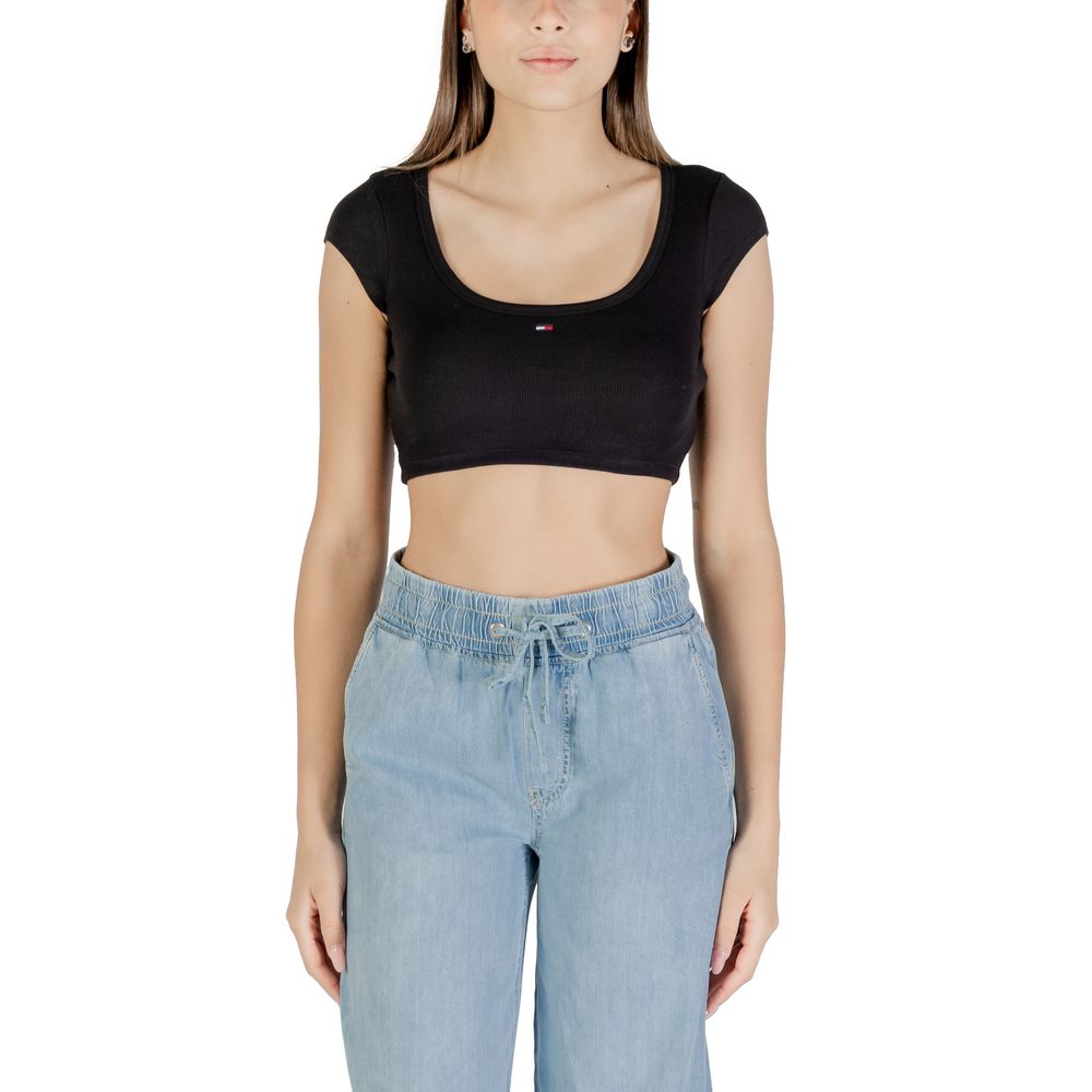 Black Cotton T-Shirt