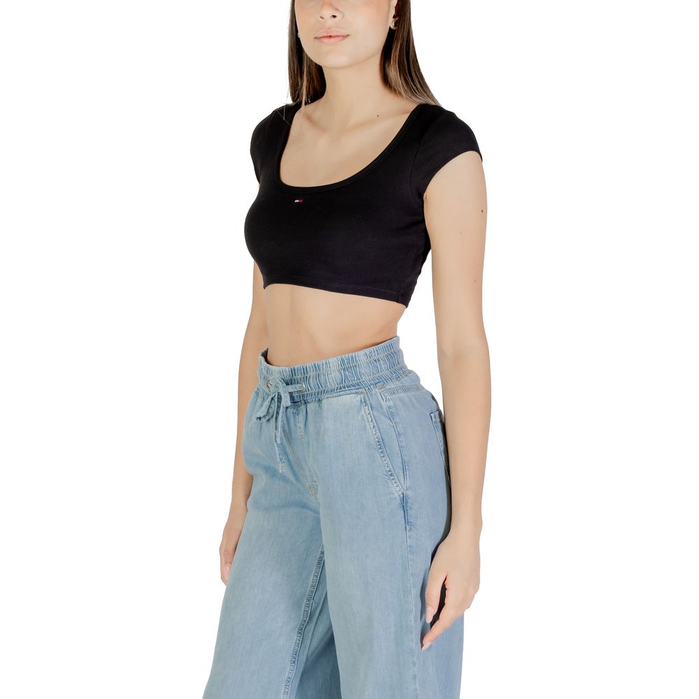 Black Cotton T-Shirt