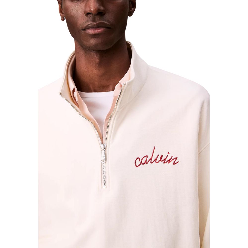White Cotton Sweatshirt