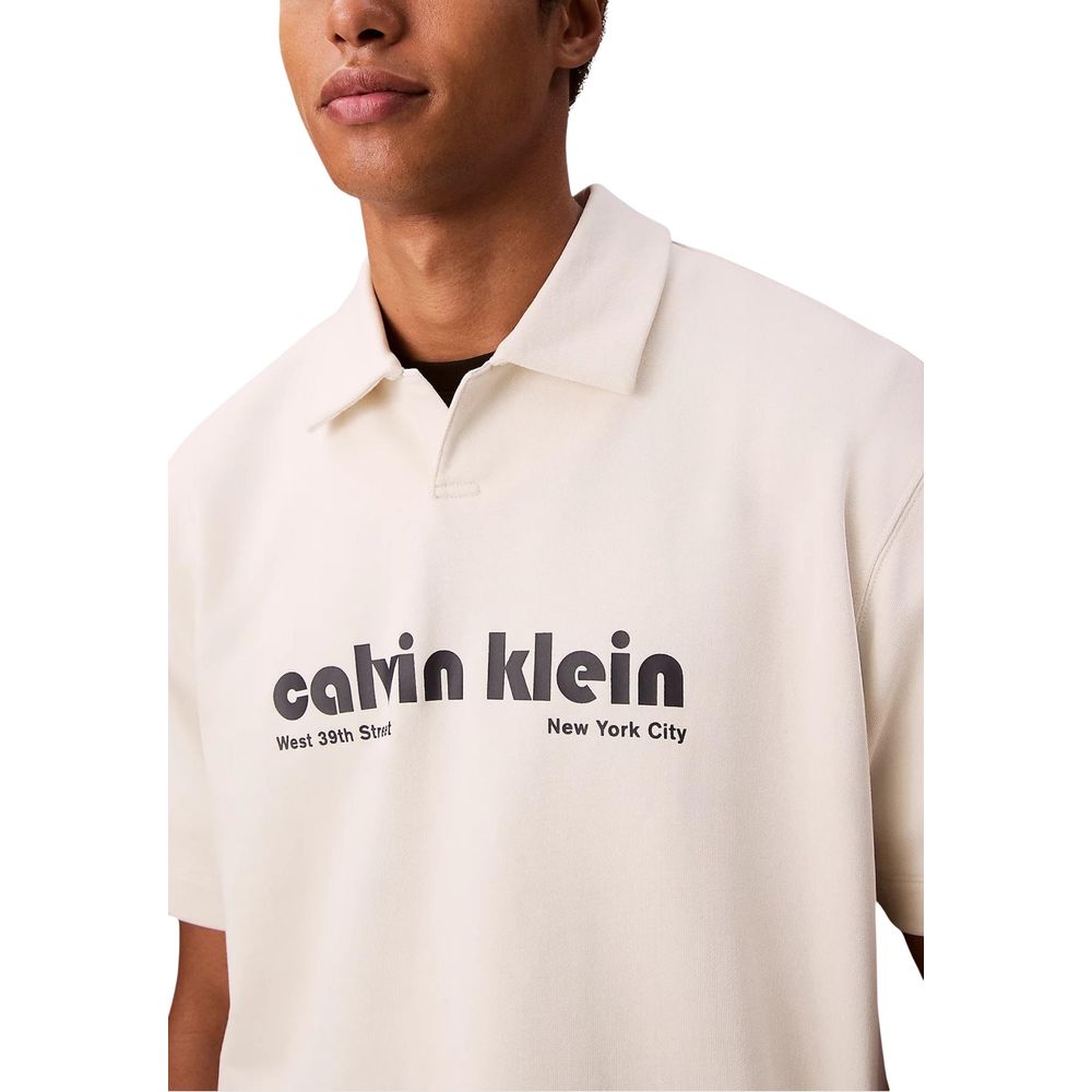 White Cotton Polo Shirt